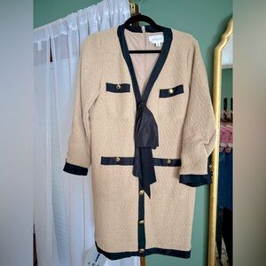 Tuckernuck Beige and Black Tweed Dress